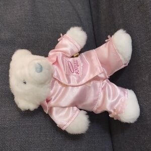 Hasbro 2004 Vintage Build A Bear White Plush Polar Bear Angel Pink Pajamas HTF